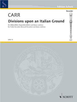 Carr, R: Divisions upon an Italian Ground