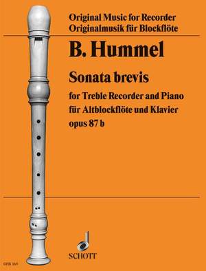 Hummel, B: Sonata brevis op. 87b