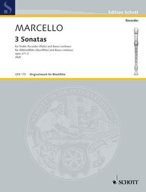 Marcello, B: 3 Sonatas op. 2