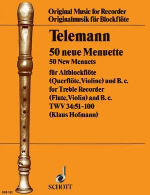 Telemann: 50 new Menuets TWV 34:51-100