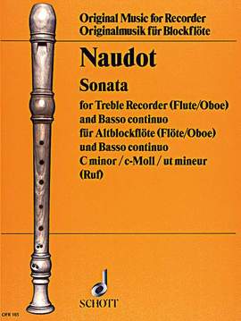 Naudot, J: Sonata c-Moll C minor