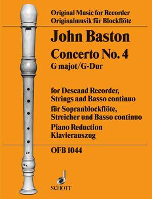 Baston, J: Concerto No. 4 G major