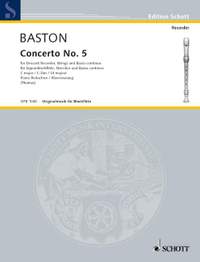 Baston, J: Concerto No. 5 C major