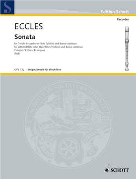 Eccles, H: Sonata F-Dur F major