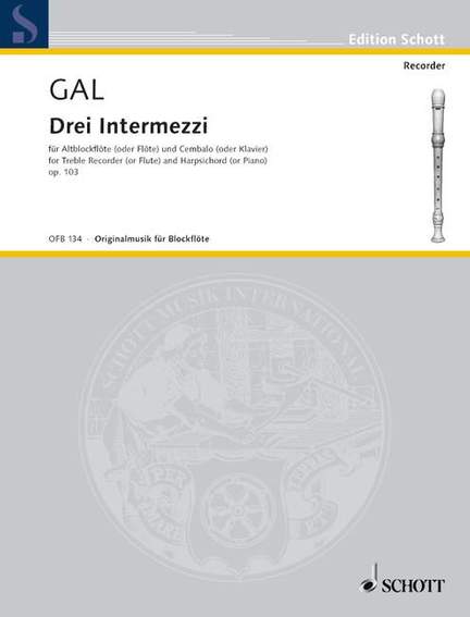 Gál, H: 3 Intermezzi