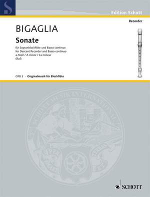 Bigaglia, D: Sonata a minor