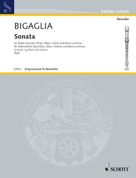 Bigaglia, D: Sonata g-Moll G minor