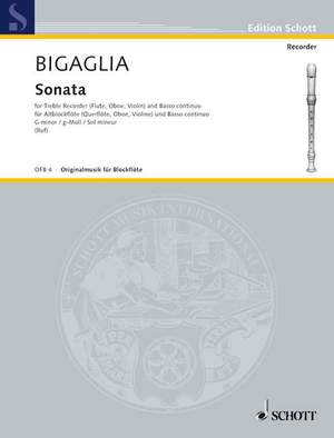 Bigaglia, D: Sonata in G minor