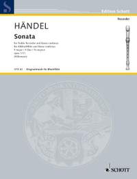 Handel, G F: Sonata No.11 in F major, from Four Sonatas op. 1/11 HWV 369