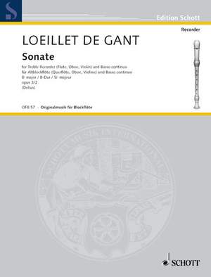 Loeillet de Gant, J B: Sonata op. 3/2