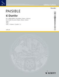 Paisible, J: 6 Duette op. 1 Vol. 1