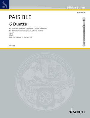 Paisible, J: Six Duets op. 1