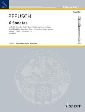 Pepusch, J C: 6 Sonatas