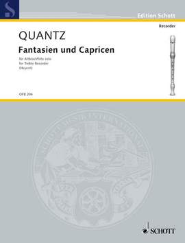 Quantz, J J: Fantasien und Capricen