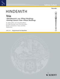 Hindemith, P: Trio
