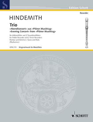 Hindemith, P: Trio