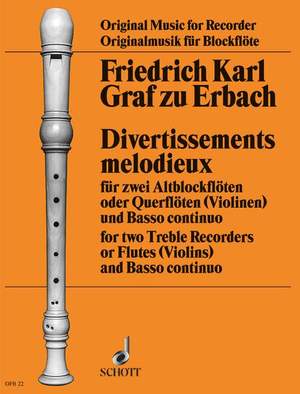 Erbach, F K G z: Divertissements melodieux