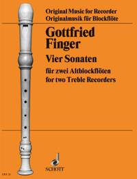 Finger, G: 4 Sonatas aus op. 2