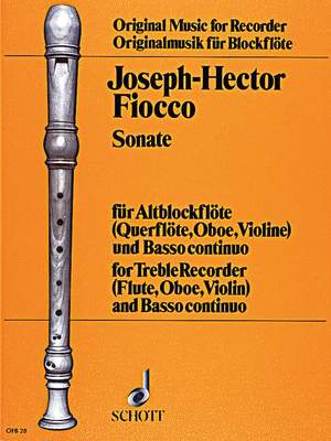 Fiocco, J: Sonate g-Moll G minor