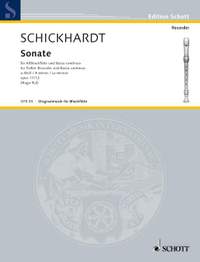 Schickhardt, J C: Sonate a-Moll A minor op. 17/12