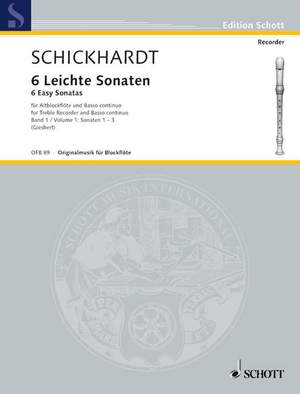 Schickhardt, J C: Six easy Sonatas
