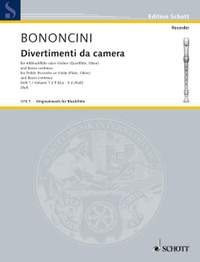 Bononcini, G B: Divertimenti da camera Vol. 1