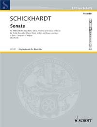Schickhardt, J C: Sonate C-Dur C major