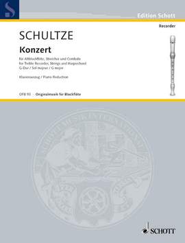 Schultze, J C: Concerto in G Major G major