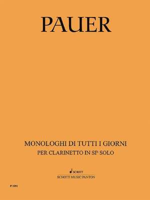 Pauer, J: Monologhi di tutti i giorni