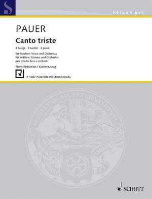 Pauer, J: Canto triste