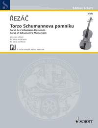 Rezác, I: Torso des Schumann-Denkmals