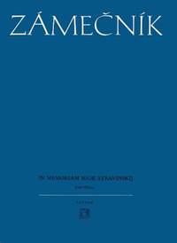 Zámečník, E: In Memoriam Igor Stravinskij