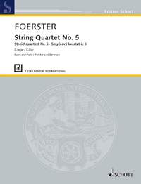 Foerster, J B: String Quartet No. 5