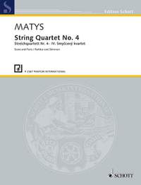 Matys, J: String Quartet No. 4