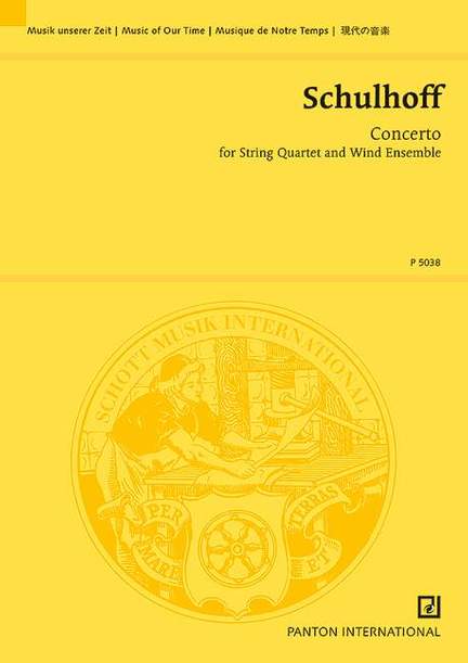 Schulhoff, E: Konzert