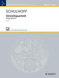 Schulhoff, E: String Quartet op. 25 WV 43