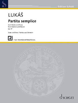 Lukáš, Z: Partita semplice op. 37