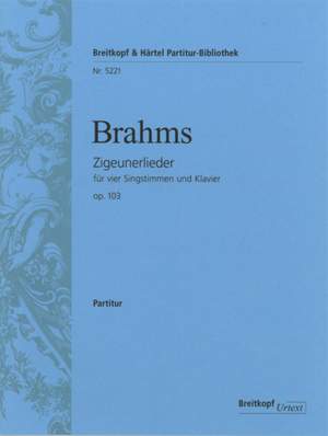 Brahms, J: Zigeuner-Lieder Op. 103 op. 103