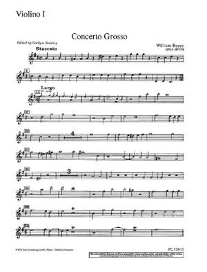 Boyce, W: Concerto Grosso B minor