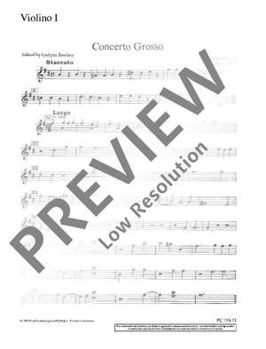 Boyce, W: Concerto Grosso B minor