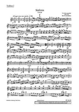 Sammartini, G B: Sinfonia G-Dur G major J-C 39