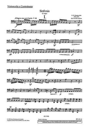 Sammartini, G B: Sinfonia G Major J-C 39