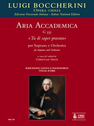 Boccherini, L: Aria accademica Tu di saper procura G555