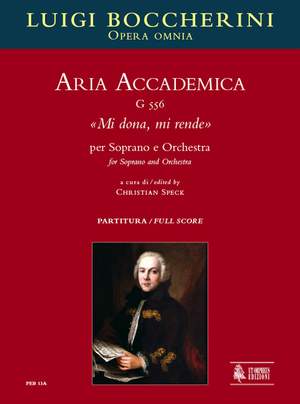 Boccherini, L: Aria Accademica Mi dona, mi rende G556