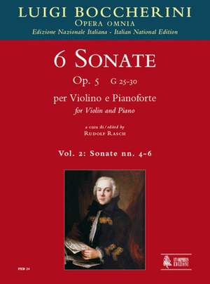 Boccherini, L: 6 Sonatas Volume 2 op.5 G25-30
