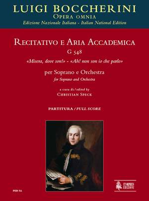 Boccherini, L: Recitativo e Aria accademica Misera, dove son! – Ah! non son io che parlo G548