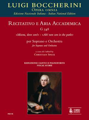 Boccherini, L: Recitativo e Aria accademica Misera, dove son! – Ah! non son io che parlo G548