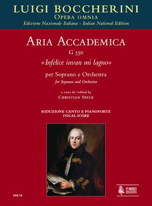 Boccherini, L: Aria accademica Infelice invan mi lagno G550