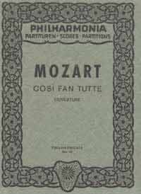 Mozart, W A: Ouverture to "Così fan tutte" KV 588 KV 588