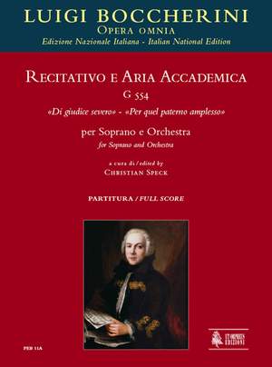 Boccherini, L: Recitativo e Aria accademica Di giudice severo – Per quel paterno amplesso G554